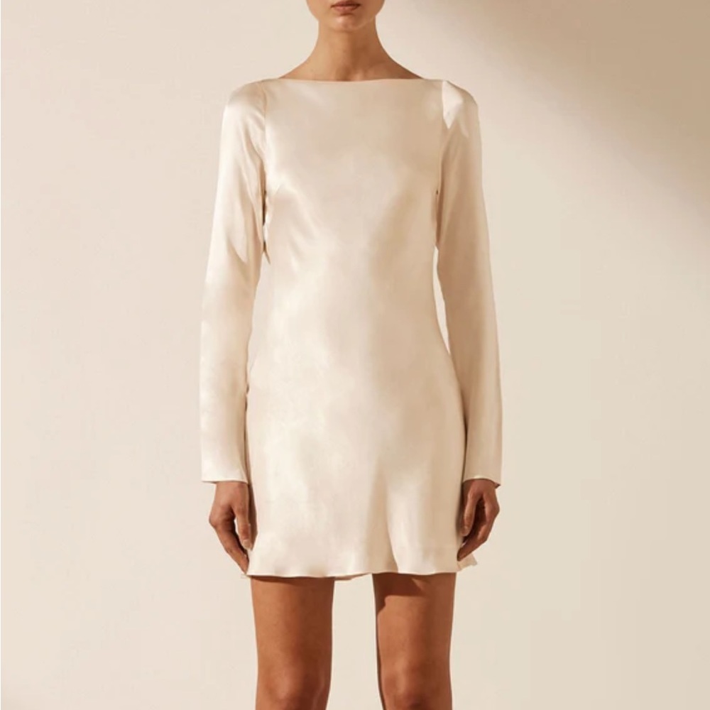 LA LUNE LONG SLEEVE BACKLESS MINI DRESS